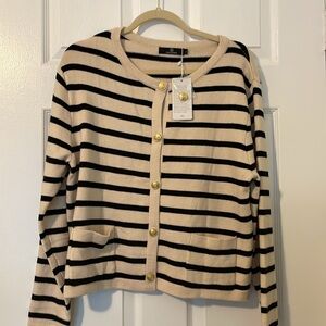 Knitted  Striped cardigan Sweater